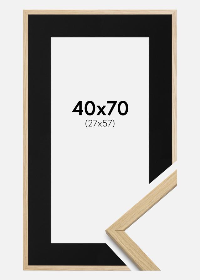 Okvir Edsbyn Hrast 40x70 cm - Paspartu Crno 28x58 cm