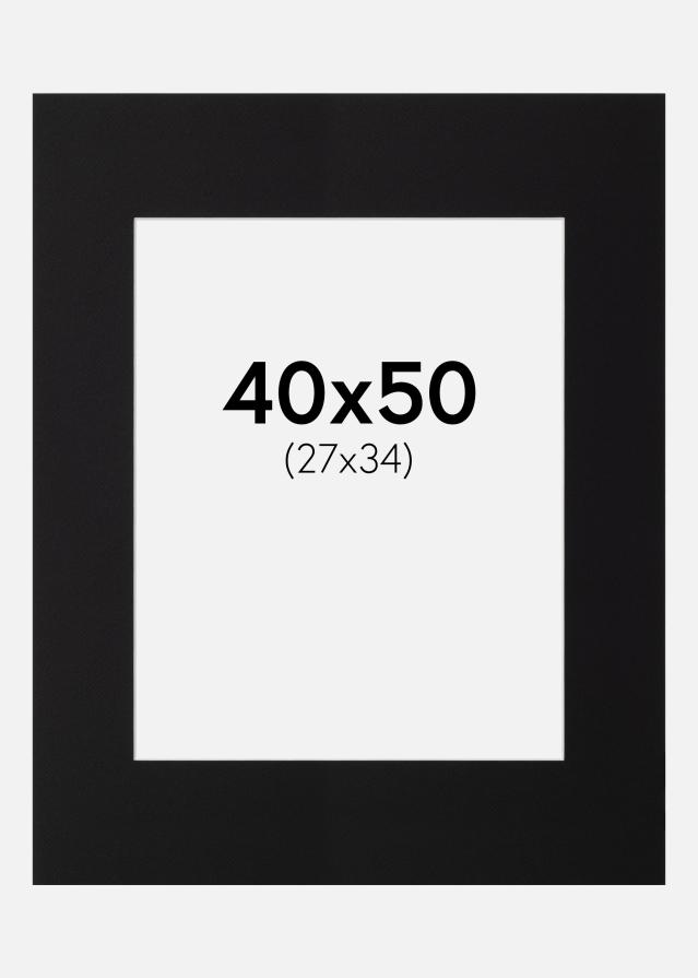 Paspartu Canson Crno Bijeli unutarnji rub 40x50 cm (27x34)