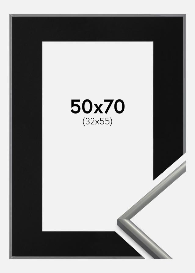 Okvir New Lifestyle Svijetlo siva 50x70 cm - Paspartu Crno 33x56 cm