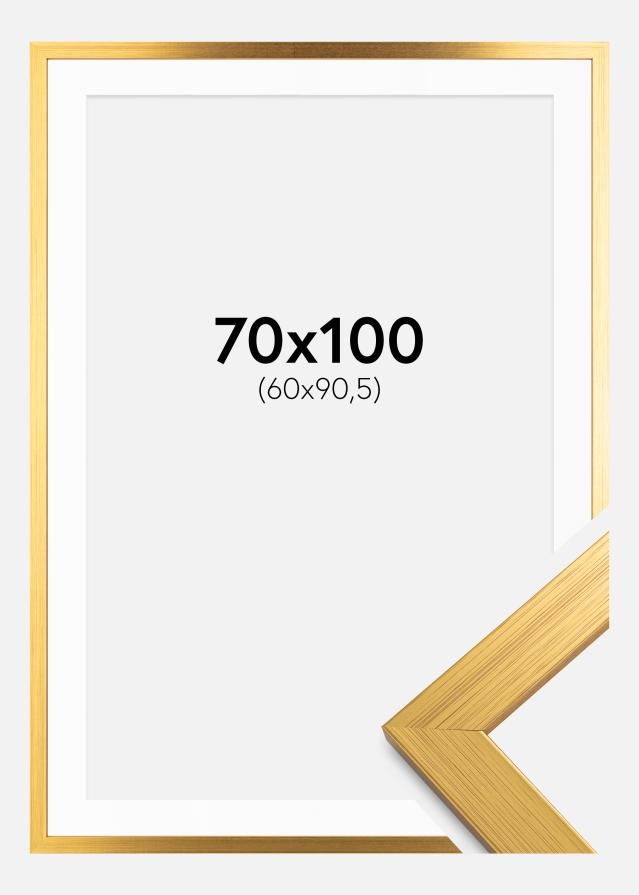 Okvir Gold Wood 70x100 cm - Paspartu Bijelo 61x91,5 cm