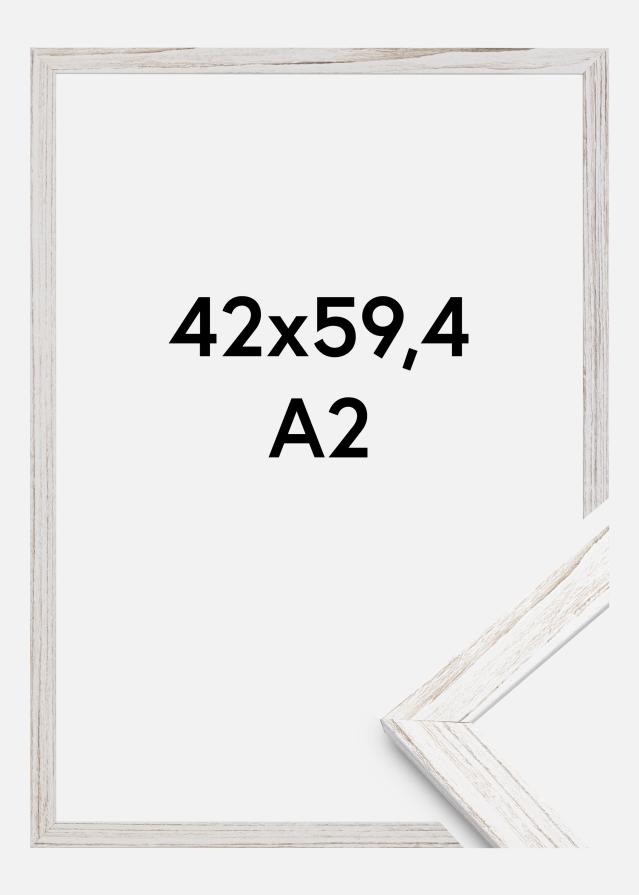 Okvir Profinjeni Akrilno staklo Vintage White 42x59,4 cm (A2)