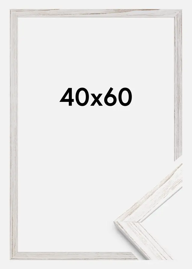 Okvir Profinjeni Akrilno staklo Vintage White 40x60 cm