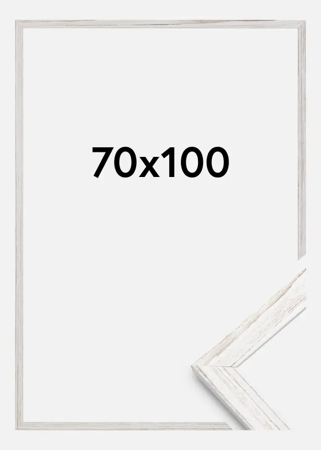 Okvir Profinjeni Akrilno staklo Vintage White 70x100 cm