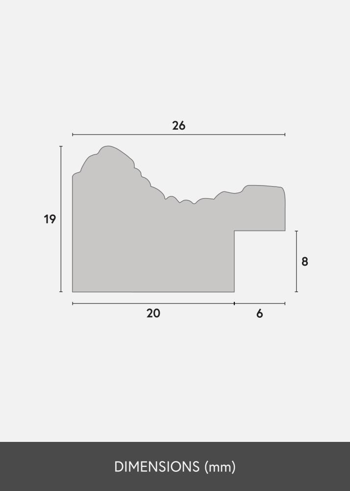 Okvir Lattice Akrilno staklo Zlato 40x50 cm