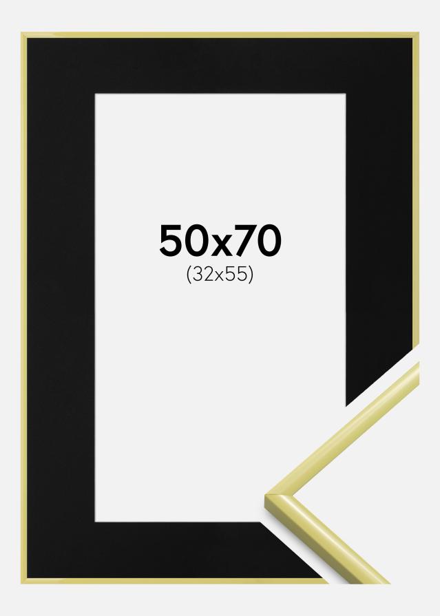 Okvir New Lifestyle Svijetlo žuta 50x70 cm - Paspartu Crno 33x56 cm