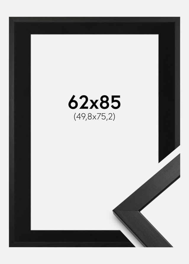 Okvir Profinjeni Crno 62x85 cm - Paspartu Crno 20x30 inches (50,8x76,2 cm)