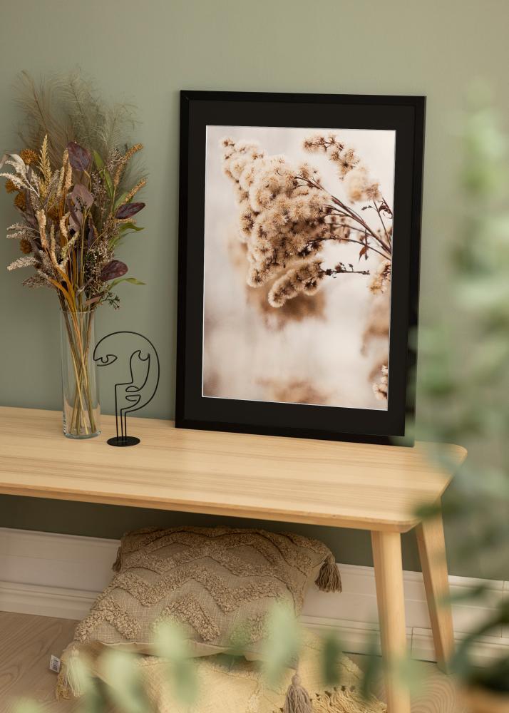 Okvir Profinjeni Crno 20x30 cm - Paspartu Crno 15x21 cm (A5)