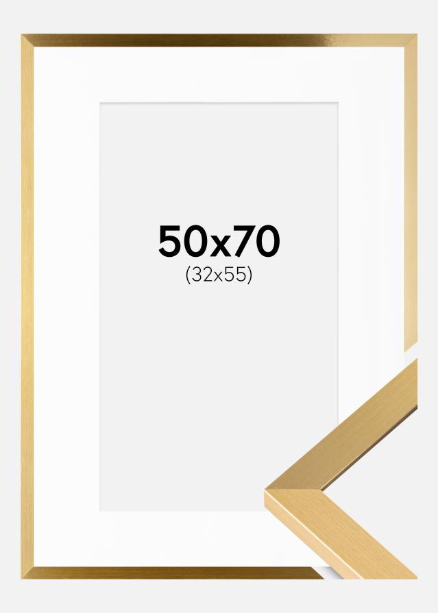 Okvir Selection Zlato 50x70 cm - Paspartu Bijelo 33x56 cm