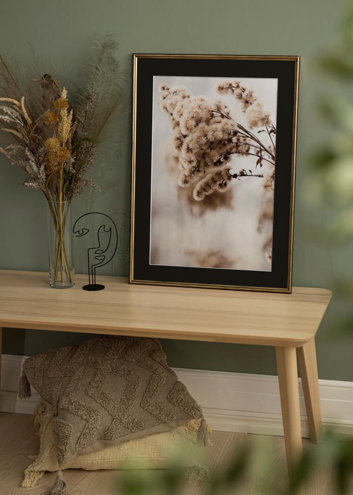 Okvir Horndal Zlato 18x24 cm - Paspartu Crno 13x18 cm