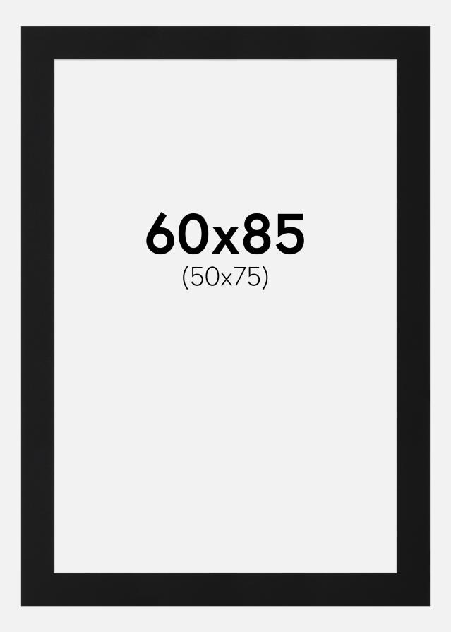 Paspartu Crni Standard (Bijela Jezgra) 60x85 cm (50x75)