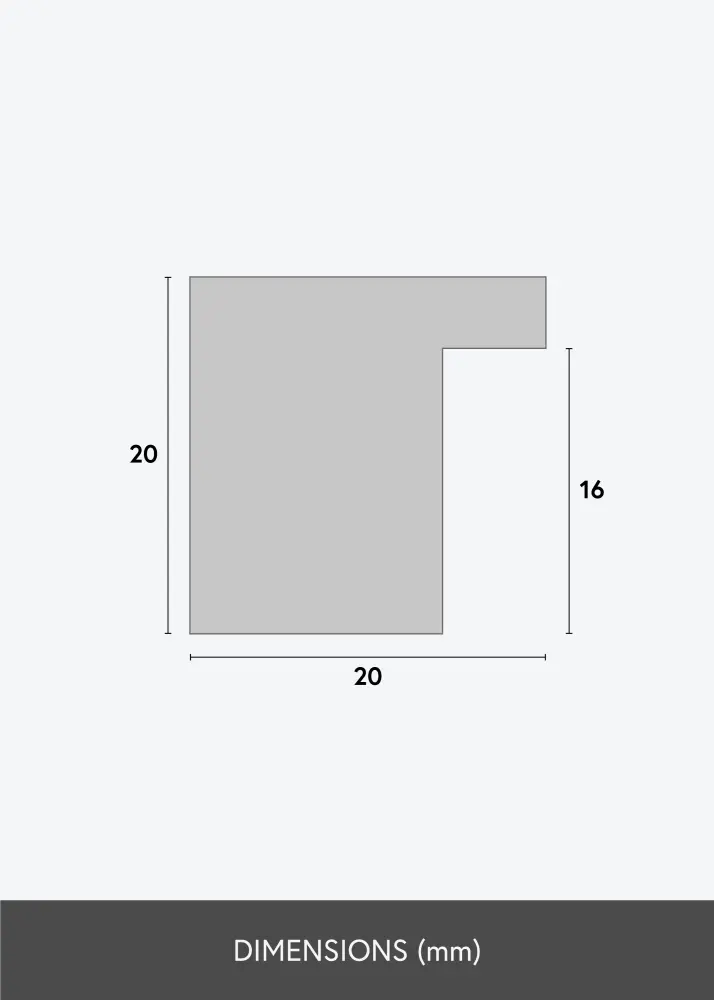 Okvir Devon Srebro - Veličina po izboru