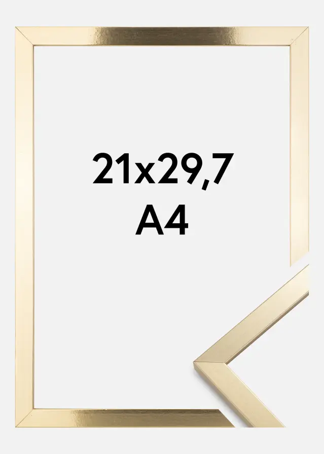 Okvir Trendy Akrilno staklo Zlato 21x29,7 cm (A4)