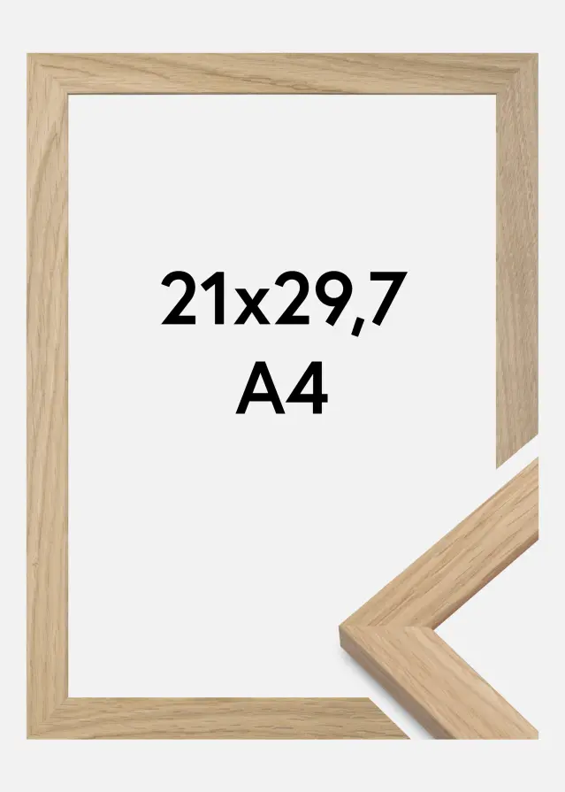 Okvir Oak Wood Akrilno staklo 21x29,7 cm (A4)