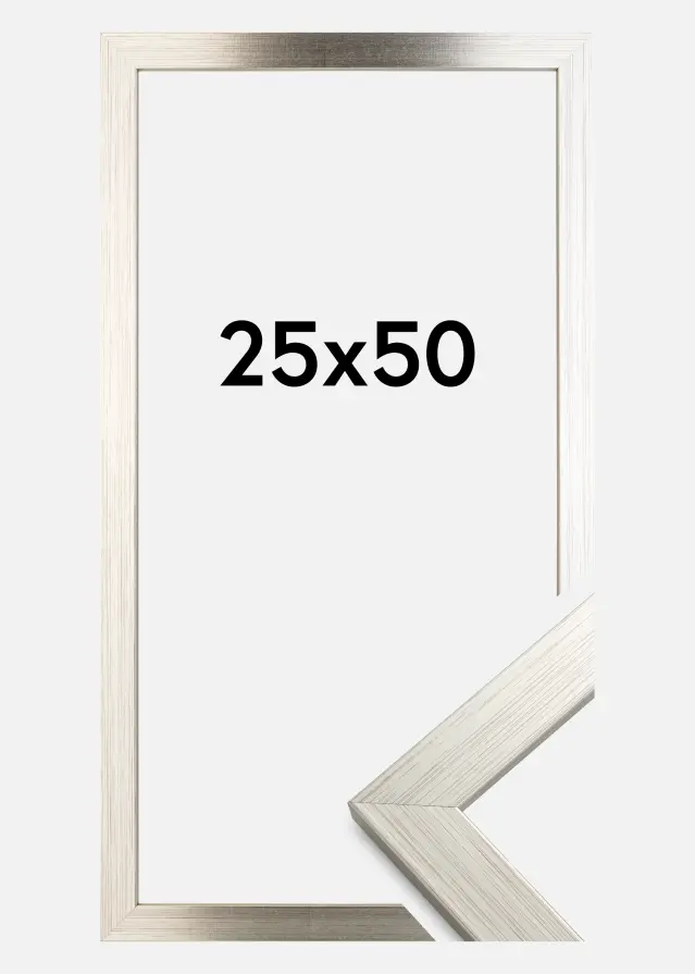 Okvir Srebro Wood 25x50 cm
