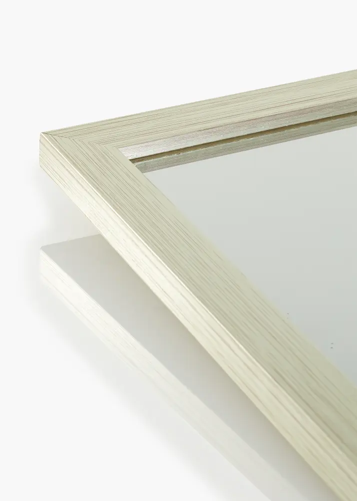 Ogledalo Srebro Wood 50x70 cm