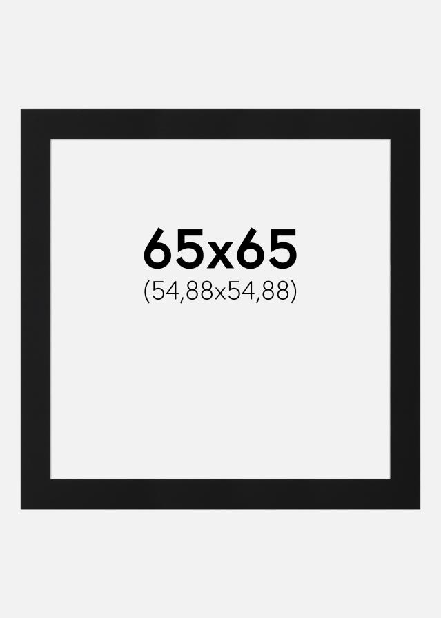 Paspartu Crni Standard (Bijela Jezgra) 65x65 cm (54,88x54,88)