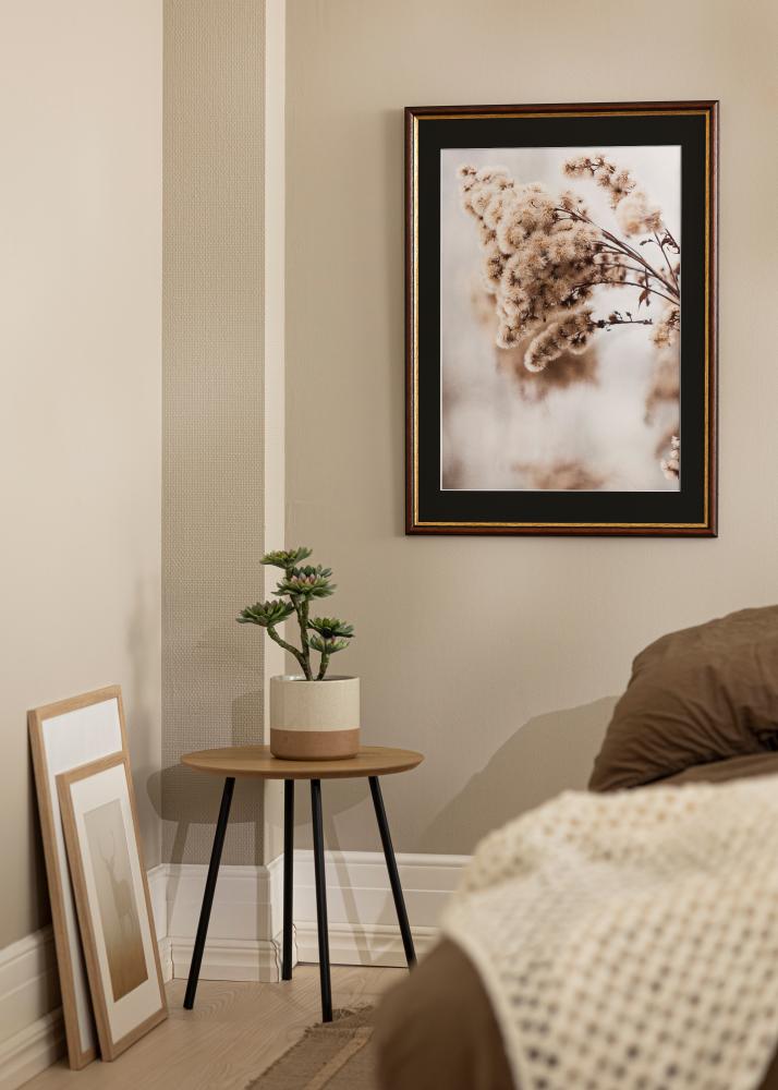 Okvir Siljan Smeđa 40x50 cm - Paspartu Crno 27x35 cm