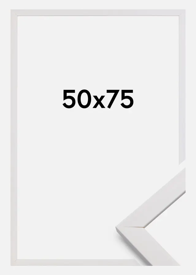 Okvir Profinjeni Akrilno staklo Bijelo 50x75 cm