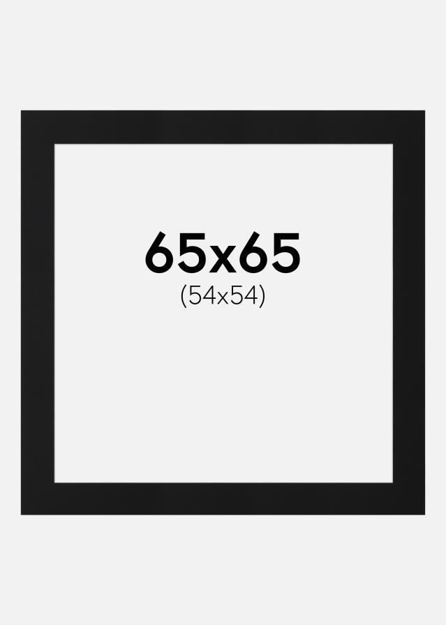 Paspartu Crni Standard (Bijela Jezgra) 65x65 cm (54x54)