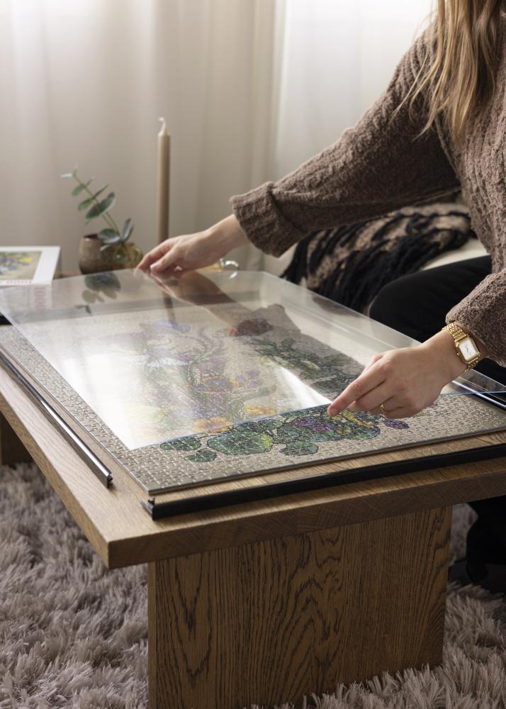 Okvir za slagalicu Crno 51x72 cm