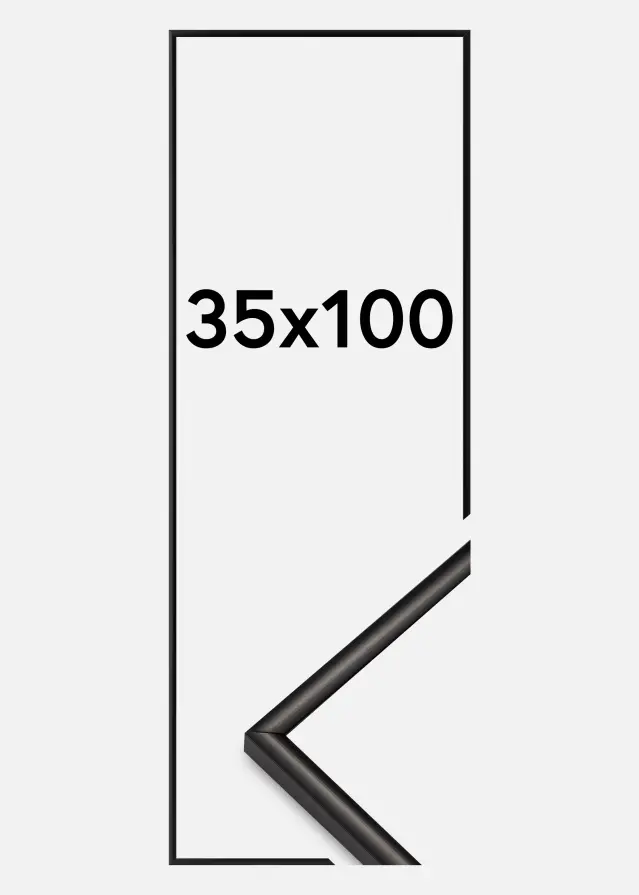 Okvir Scandi Akrilno staklo Mat Crna 35x100 cm