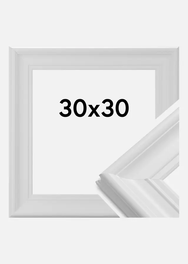 Okvir Mora Premium Akrilno staklo Bijelo 30x30 cm