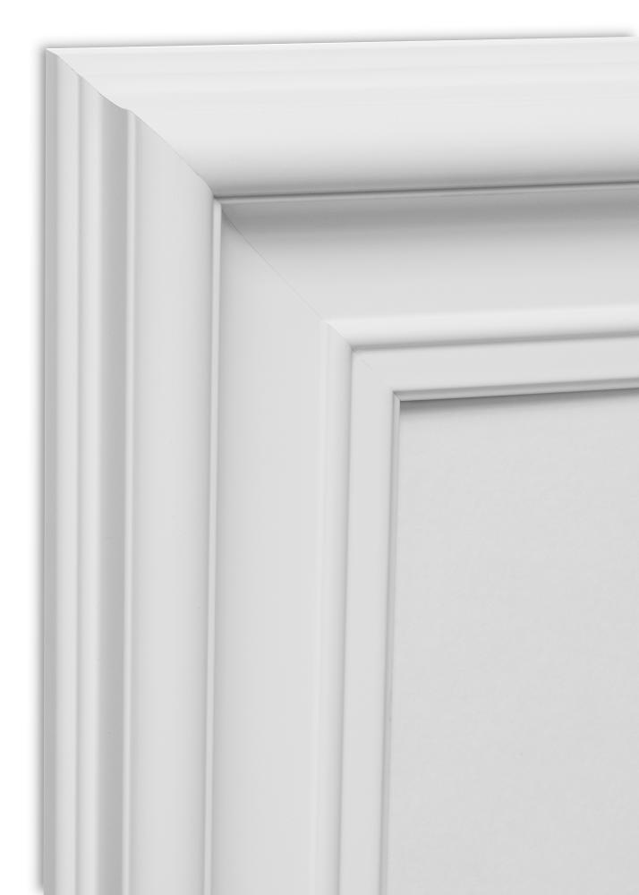 Okvir Mora Premium Bijelo 50x70 cm - Paspartu Bijelo 16x24 inches