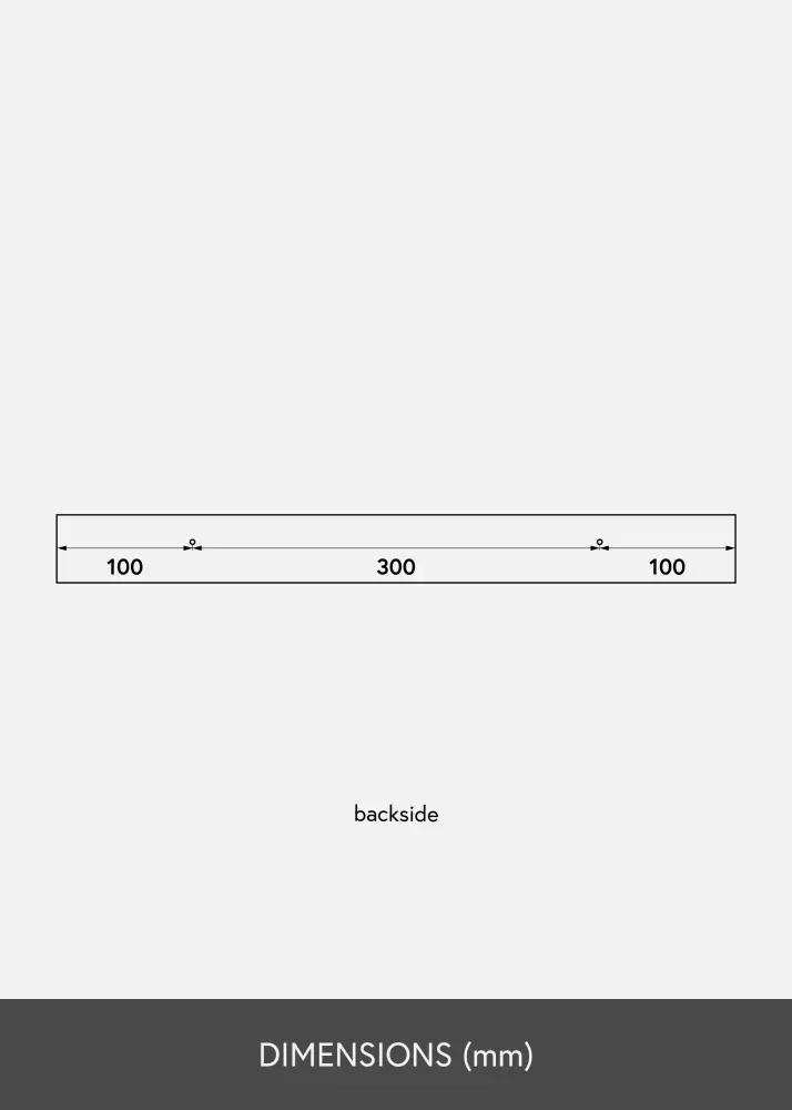 Polica za slike Crno 50 cm