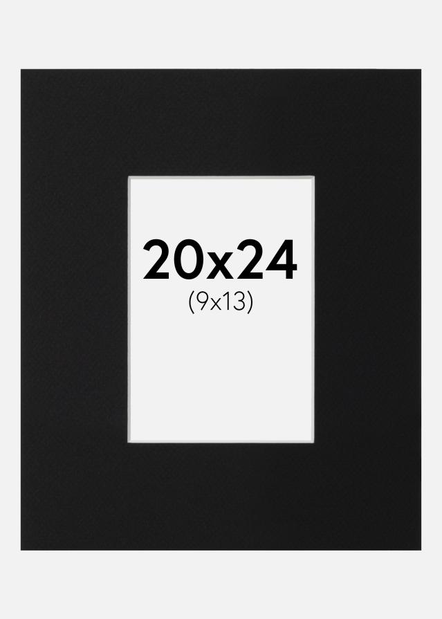 Paspartu Crni Standard (Bijela Jezgra) 20x24 cm (9x13)