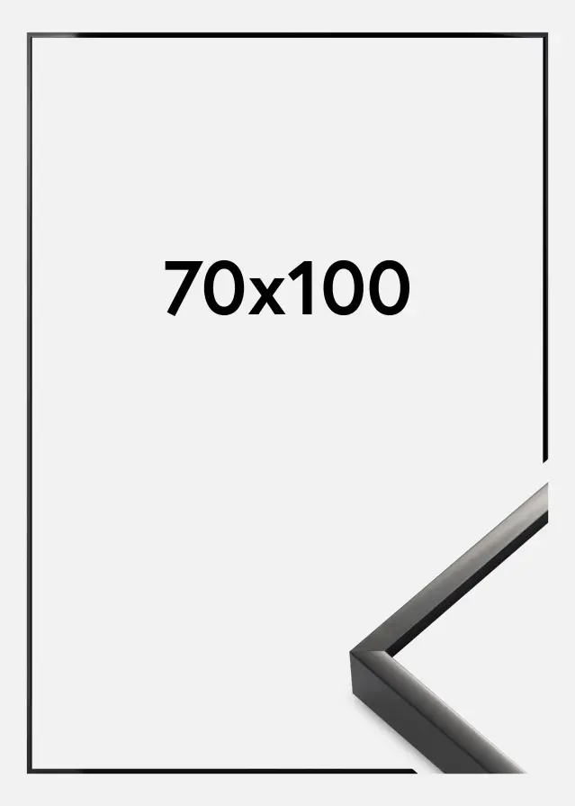 Okvir Nielsen Premium Antirefleksno  Sjajna Crna 70x100 cm