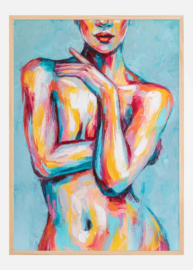 Womens Body Painting Plakat