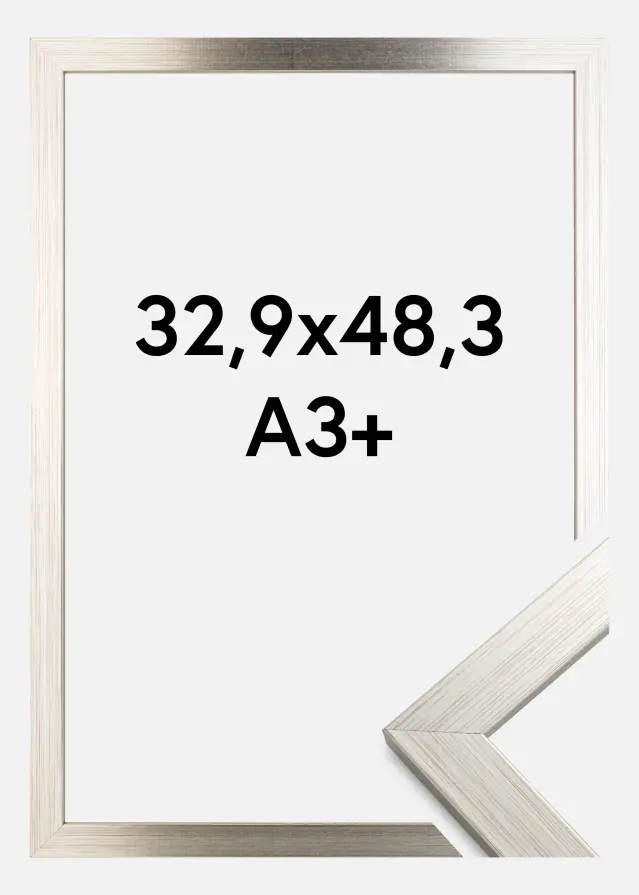 Okvir Srebro Wood Akrilno staklo 32,9x48,3 cm (A3+)