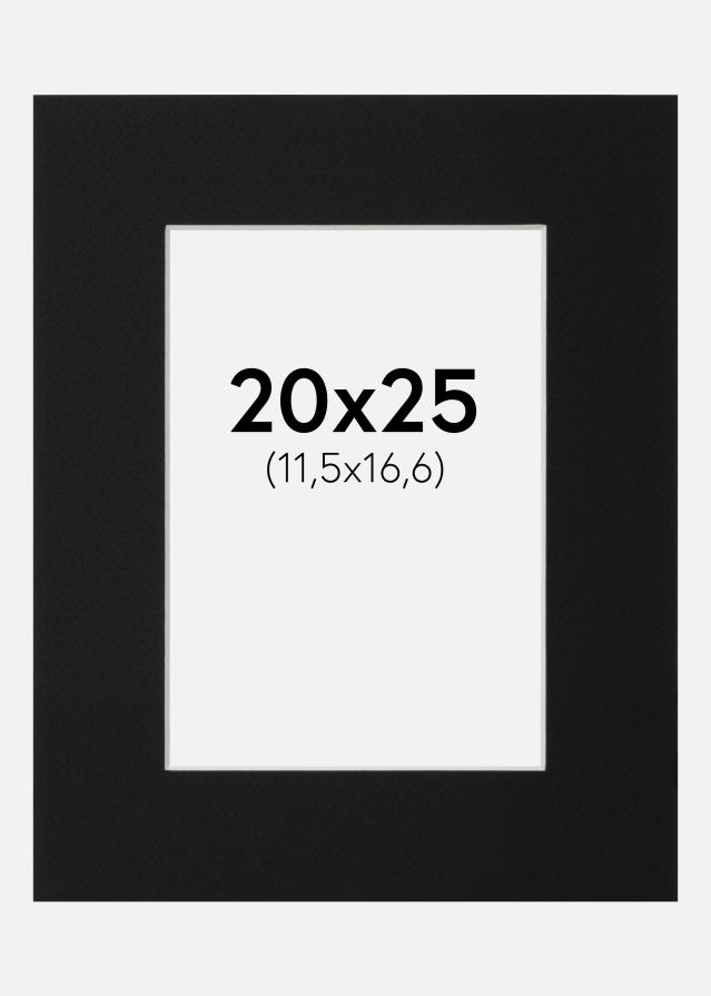 Paspartu Crni Standard (Bijela Jezgra) 20x25 cm (11,5x16,6)