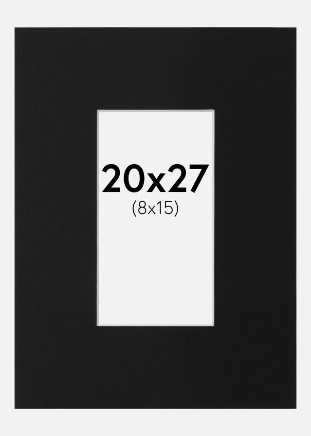 Paspartu Crni Standard (Bijela Jezgra) 20x27 cm (8x15)