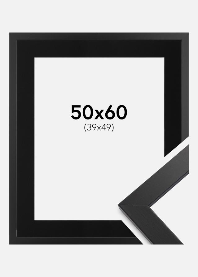 Okvir Black Wood 50x60 cm - Paspartu Crno 40x50 cm