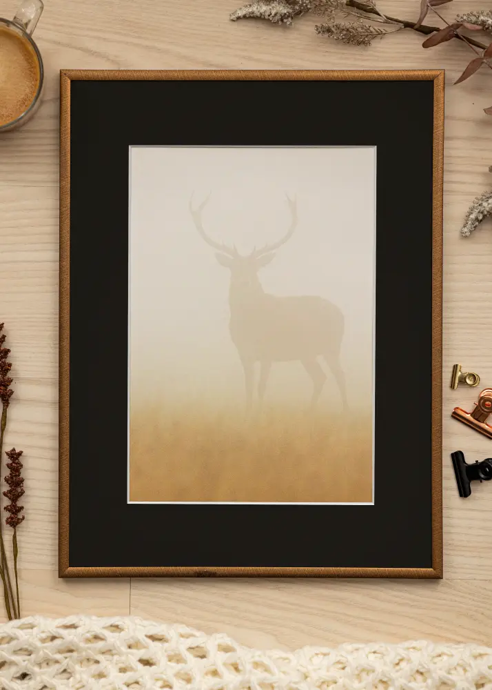 Okvir New Lifestyle Bronca 50x70 cm - Paspartu Crno 16x24 inches