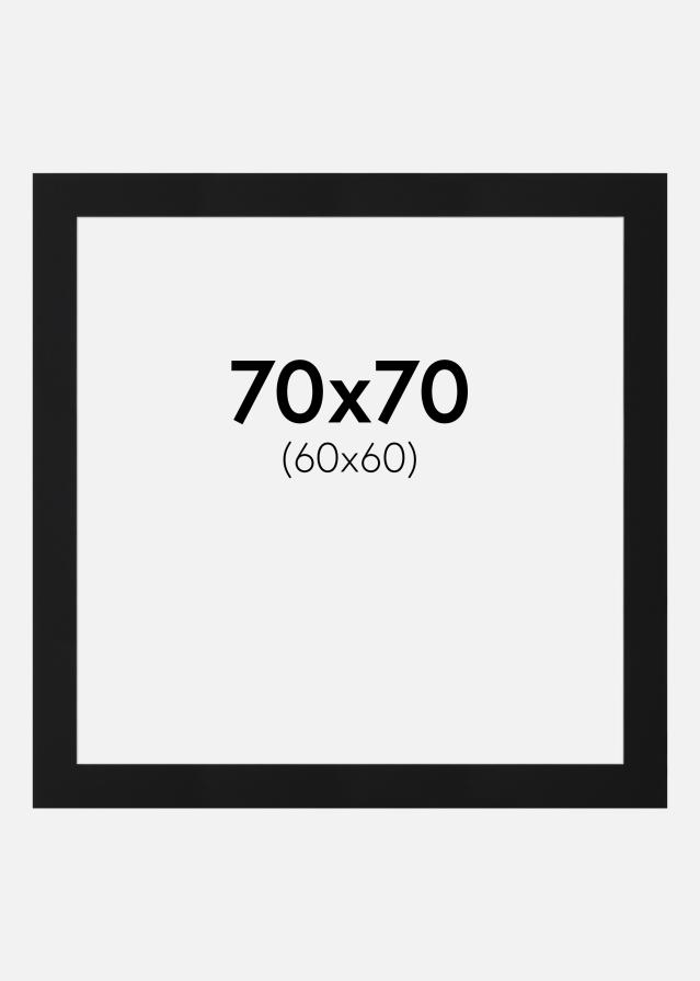 Paspartu Crni Standard (Bijela Jezgra) 70x70 cm (60x60)