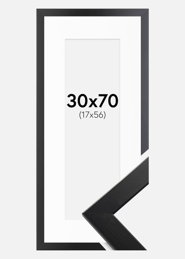 Okvir Trendline Crno 30x70 cm - Paspartu Bijelo 18x57 cm