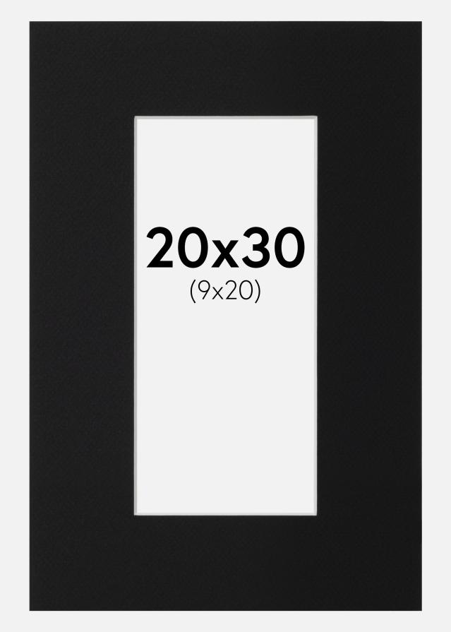 Paspartu Crni Standard (Bijela Jezgra) 20x30 cm (9x20)