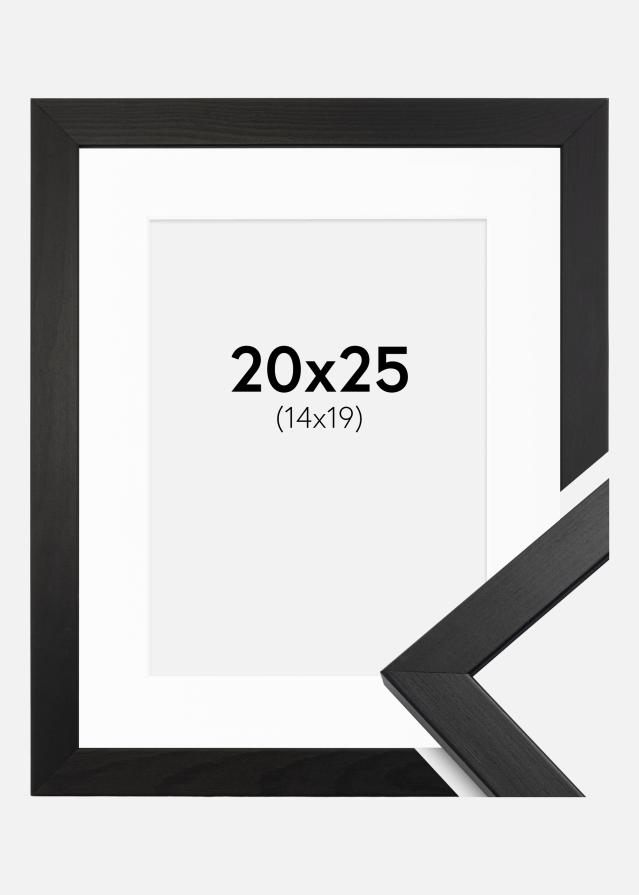 Okvir Profinjeni Crno 20x25 cm - Paspartu Bijelo 15x20 cm