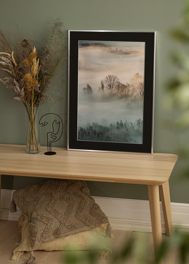 Okvir New Lifestyle Srebro 70x100 cm - Paspartu Crno 61x91,5 cm