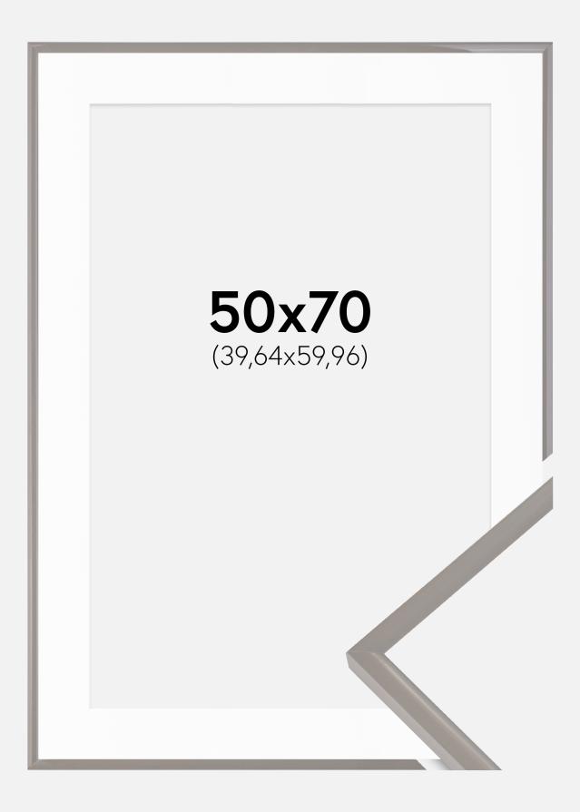 Okvir New Lifestyle Earth Grey 50x70 cm - Paspartu Bijelo 16x24 inches