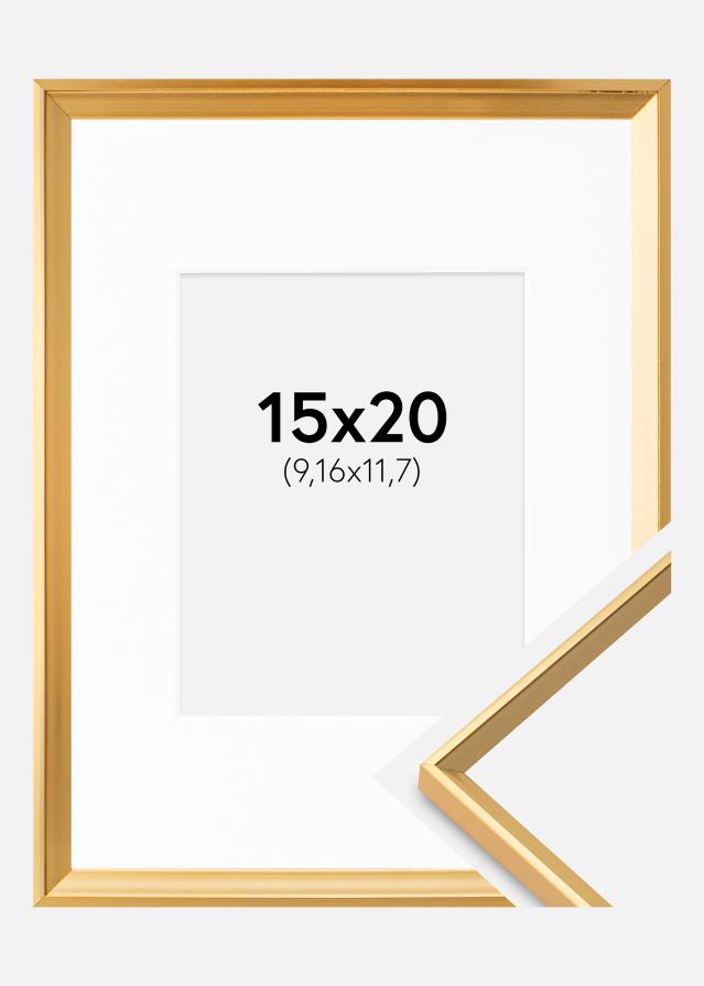 Okvir Desire Zlato 15x20 cm - Paspartu Bijelo 4x5 inches
