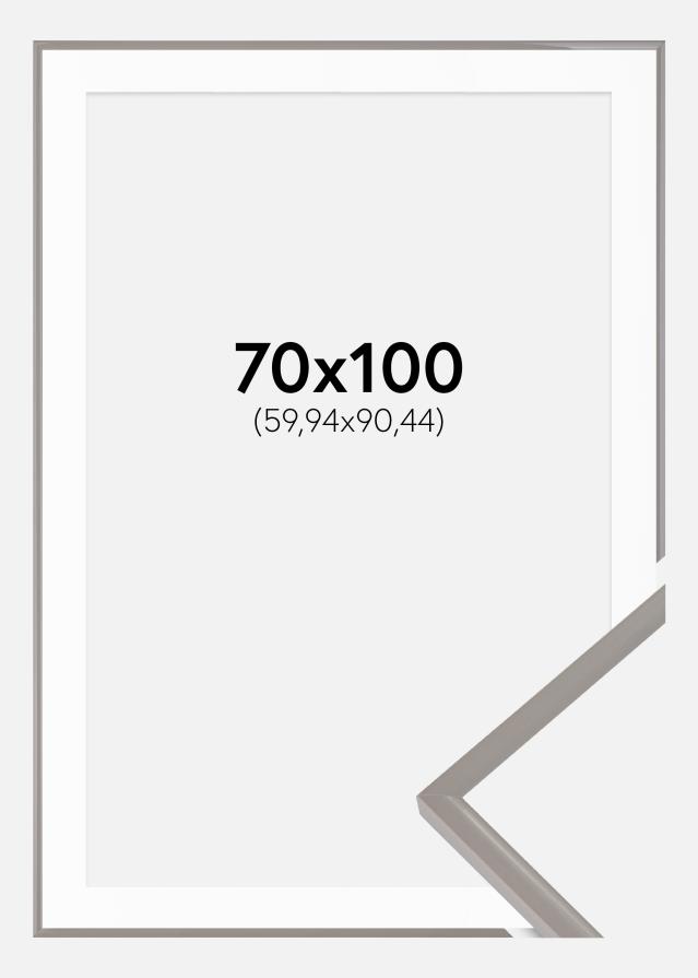 Okvir New Lifestyle Earth Grey 70x100 cm - Paspartu Bijelo 24x36 inches