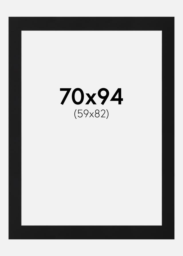 Paspartu Crni Standard (Bijela Jezgra) 70x94 cm (59x82)