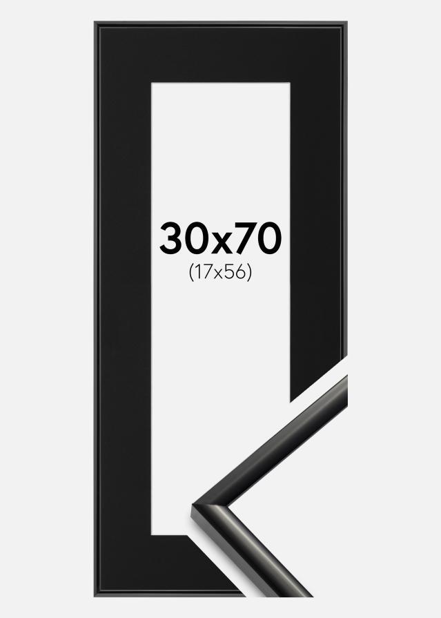 Okvir New Lifestyle Crno 30x70 cm - Paspartu Crno 18x57 cm