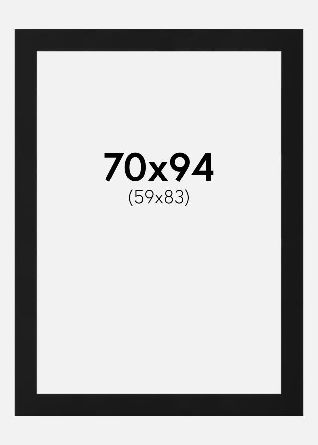 Paspartu Crni Standard (Bijela Jezgra) 70x94 cm (59x83)