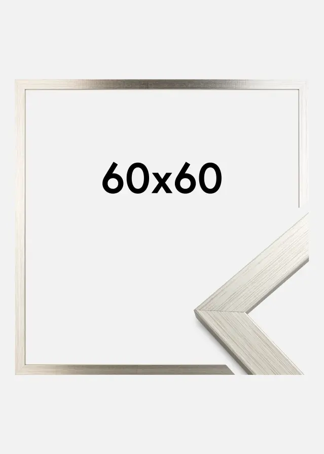 Okvir Srebro Wood Akrilno staklo 60x60 cm