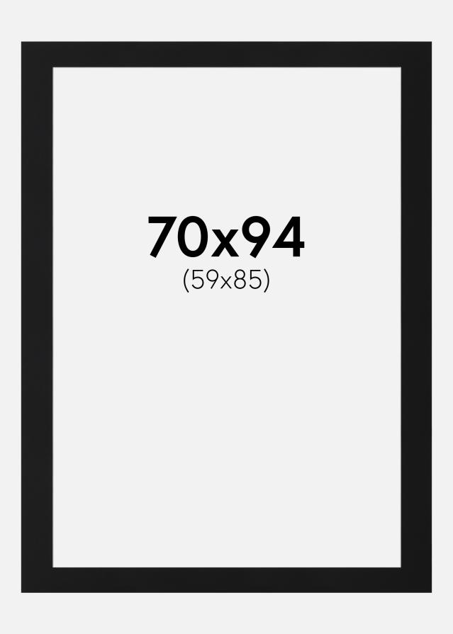 Paspartu Crni Standard (Bijela Jezgra) 70x94 cm (59x85)