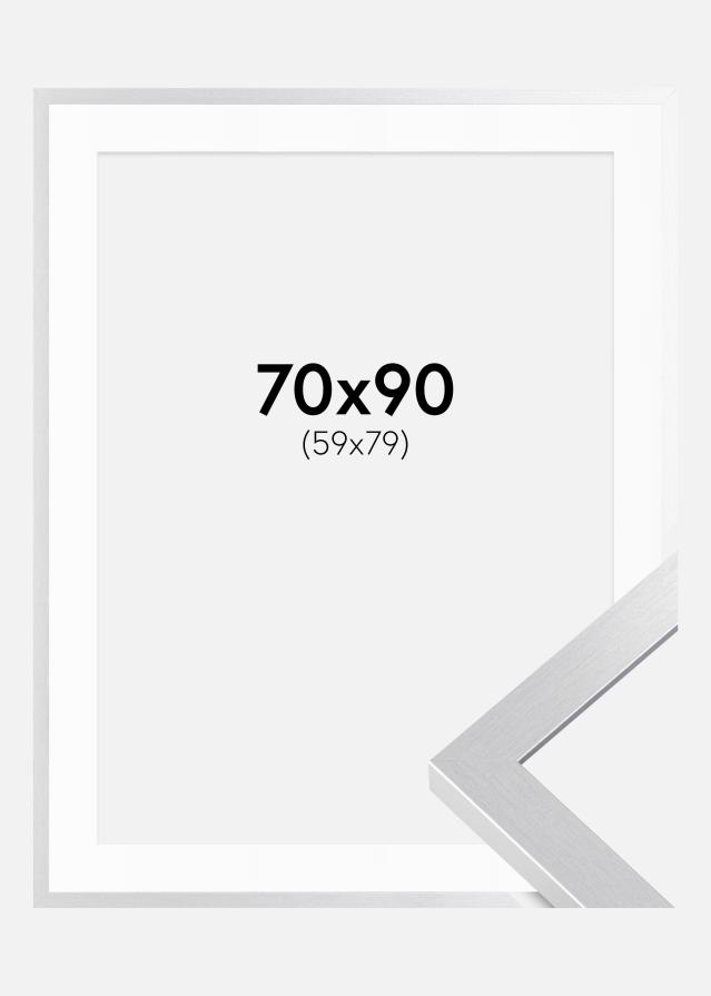 Okvir Selection Srebro 70x90 cm - Paspartu Bijelo 60x80 cm